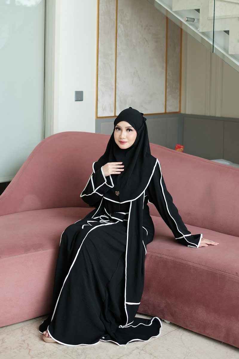 Sheena Abaya Set - Crow