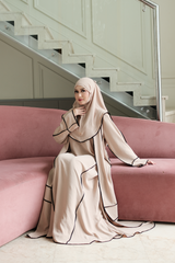 Sheena Abaya Set - Sand