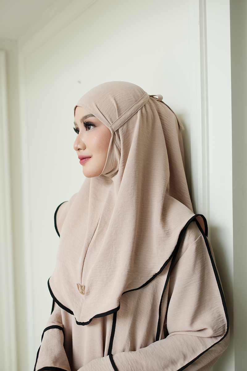 Sheena Abaya Set - Sand