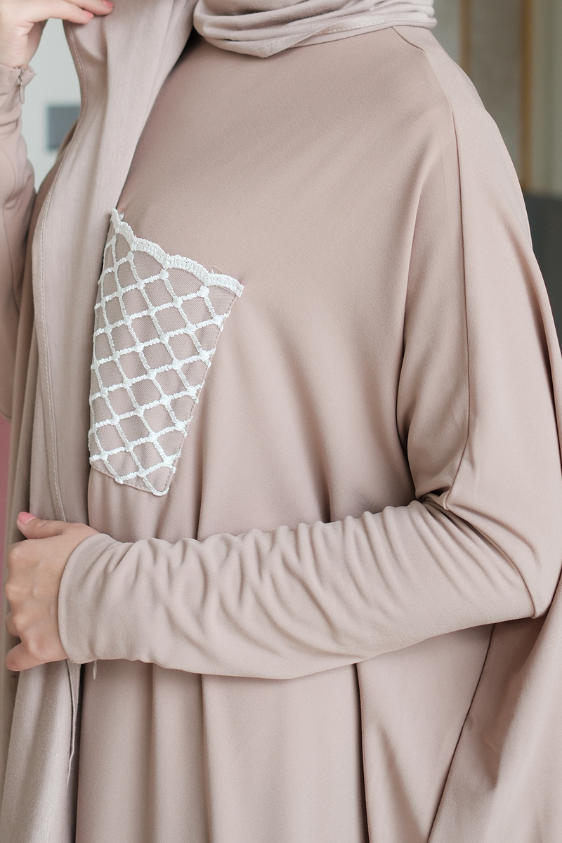 Jenaya Batwing Dress - Bisque