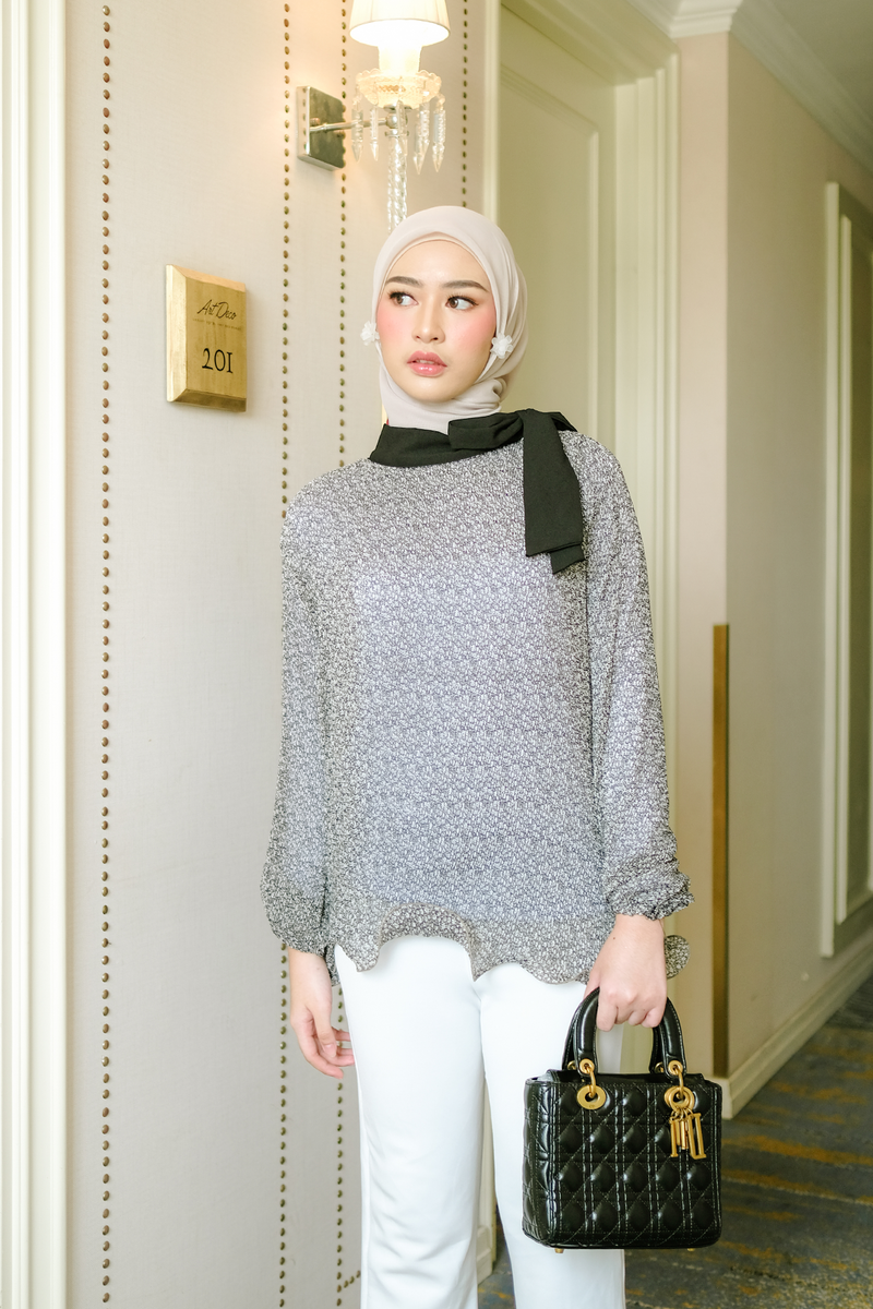 Lizzie Blouse - Pita Charcoal