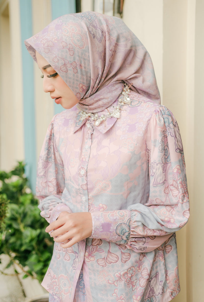 Fleur Blouse Hibiscus