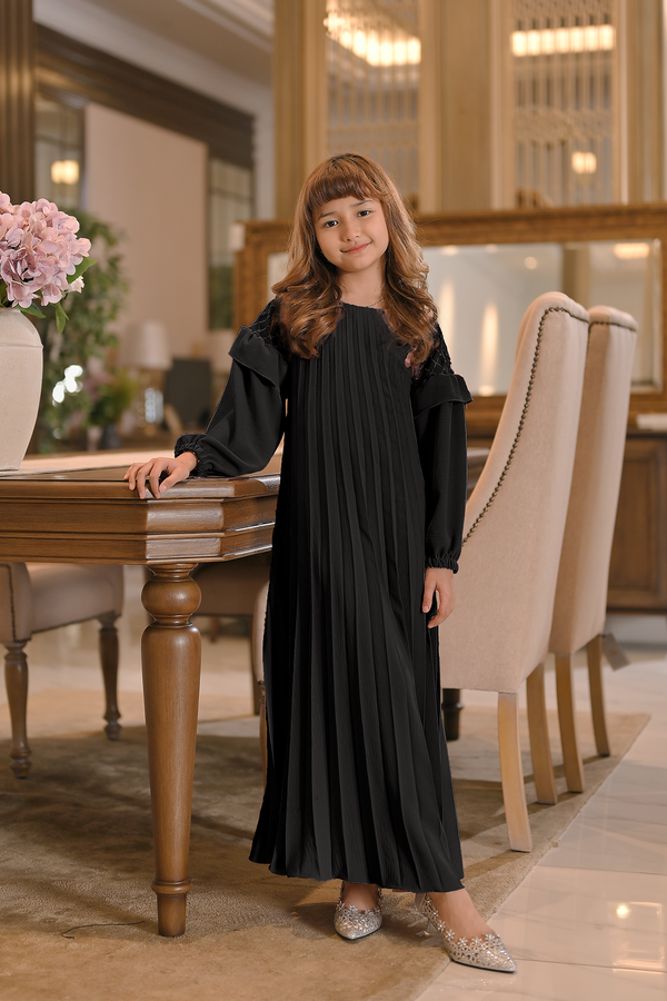 Alunicorn x Marissya Icha : Gisela Dress Anak Black