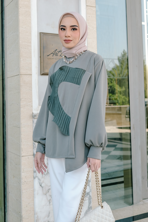 Wafa Blouse - Pistachio