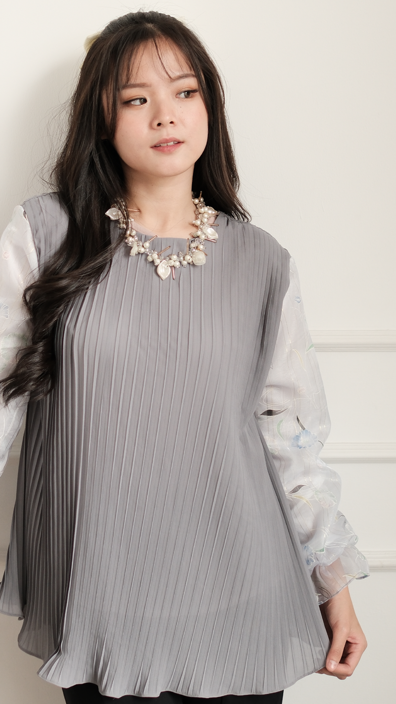 SERENA BLOUSE ASH GREY