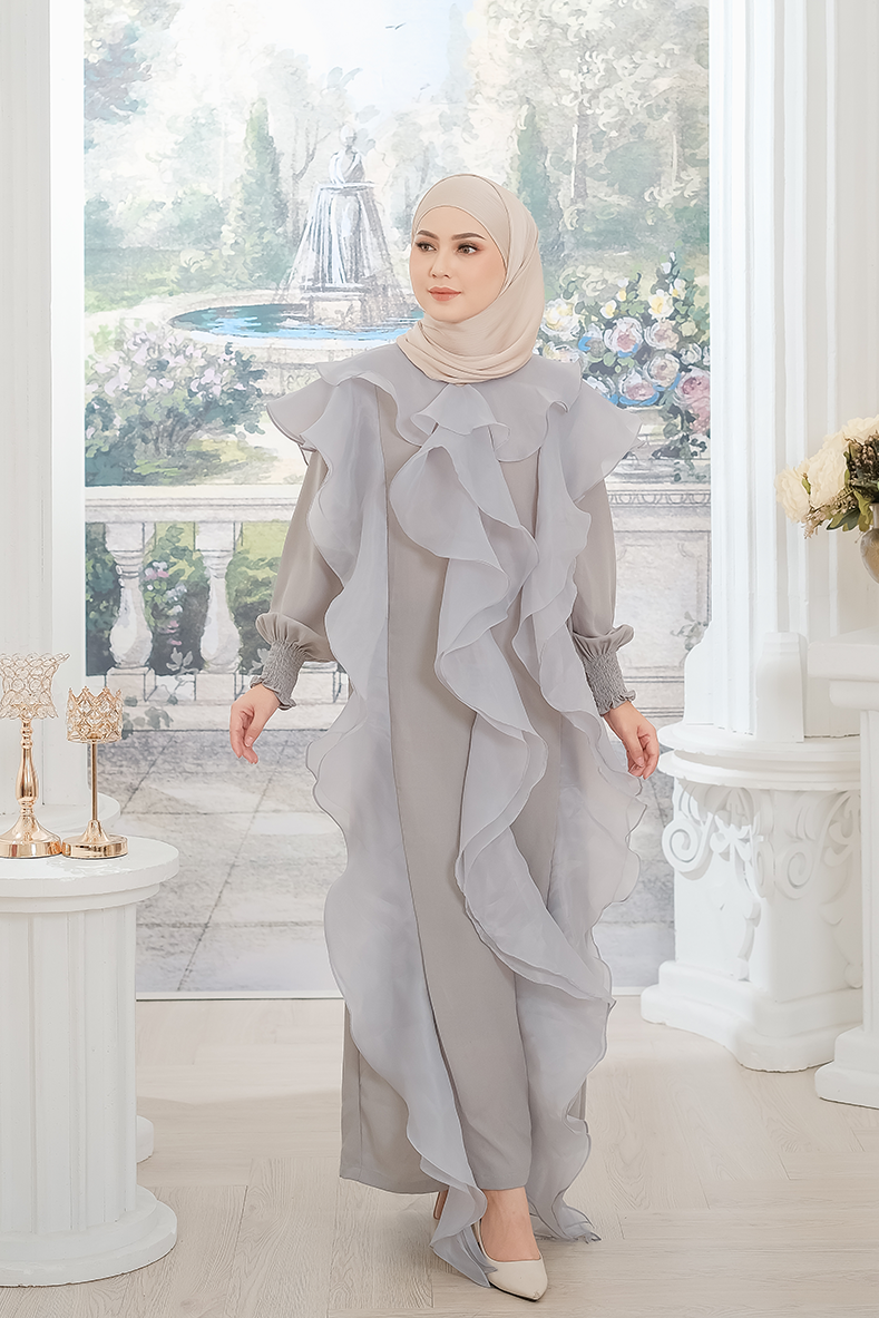 Isyara Dress Ash Grey