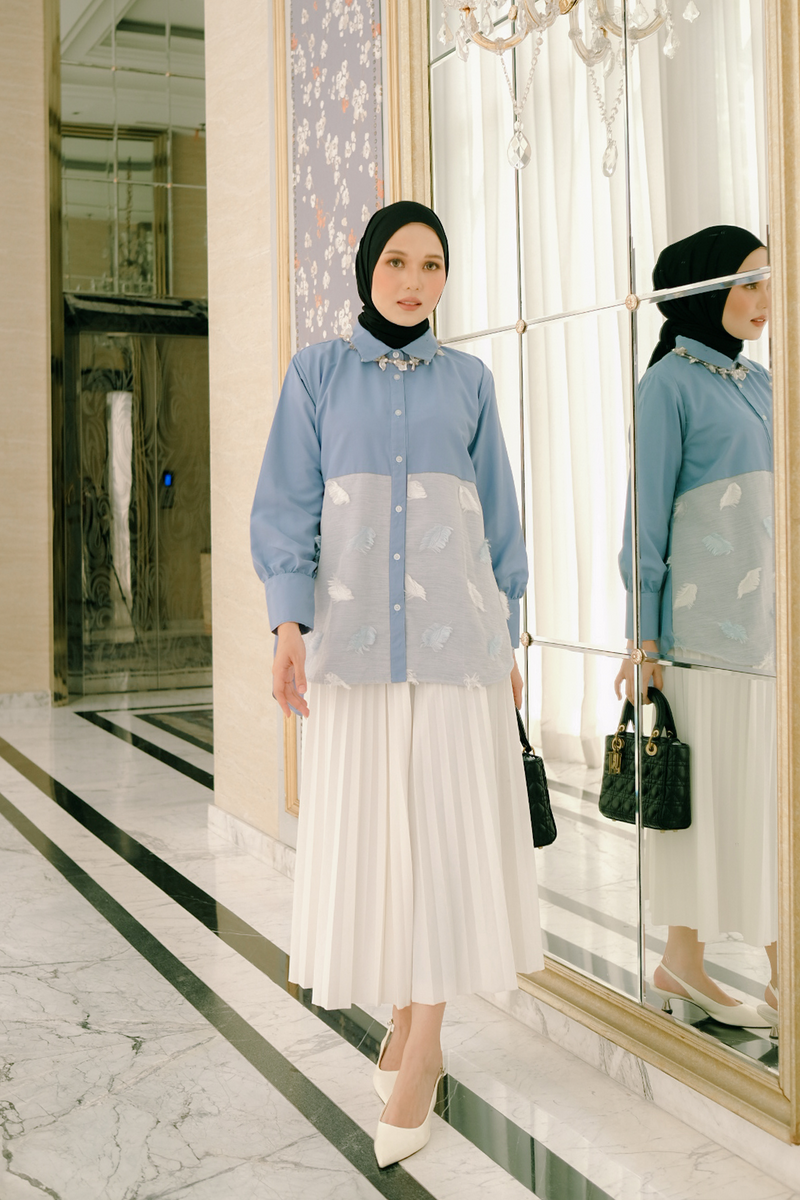 Jenia Blouse - Ice Blue