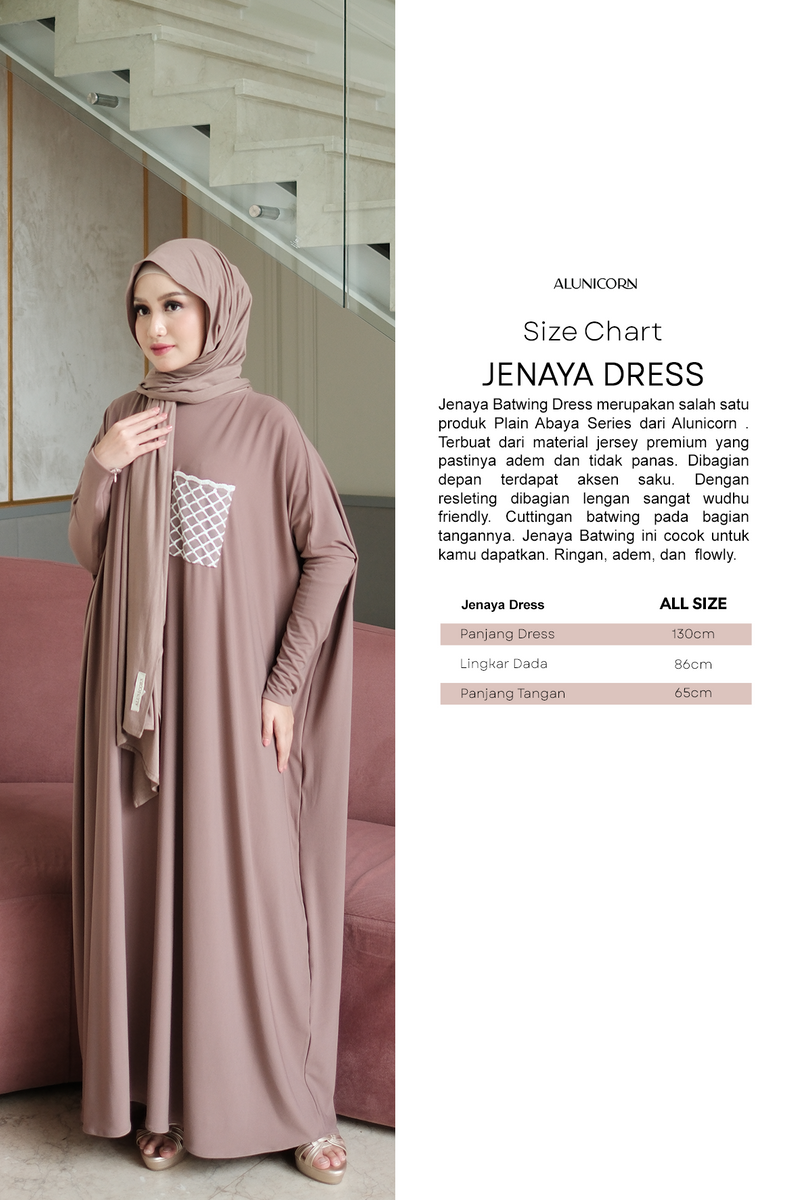 Jenaya Batwing Dress - Chocolate