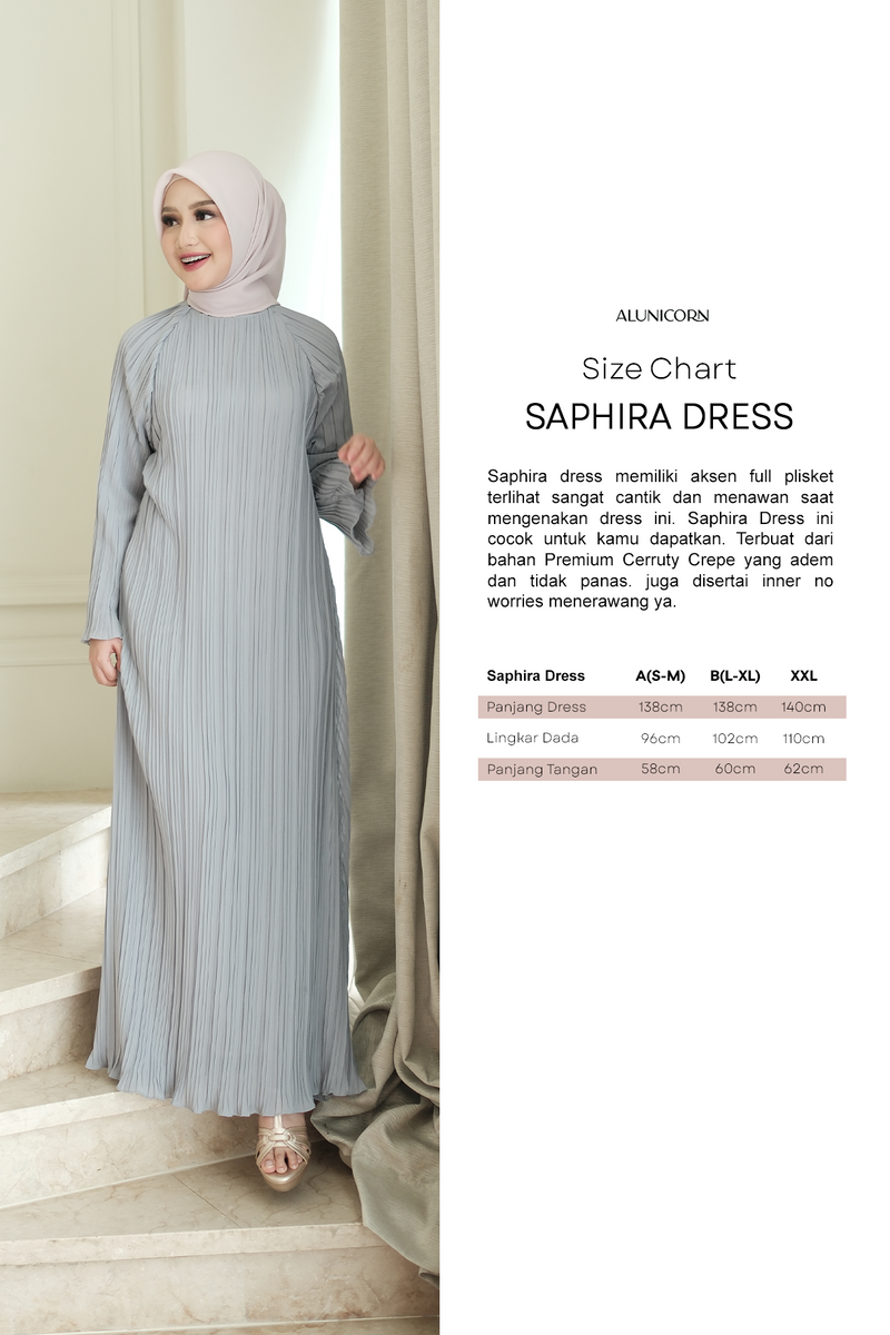 Alunicorn - Serenity From Raya Collection - Saphira Dress - Sky Blue