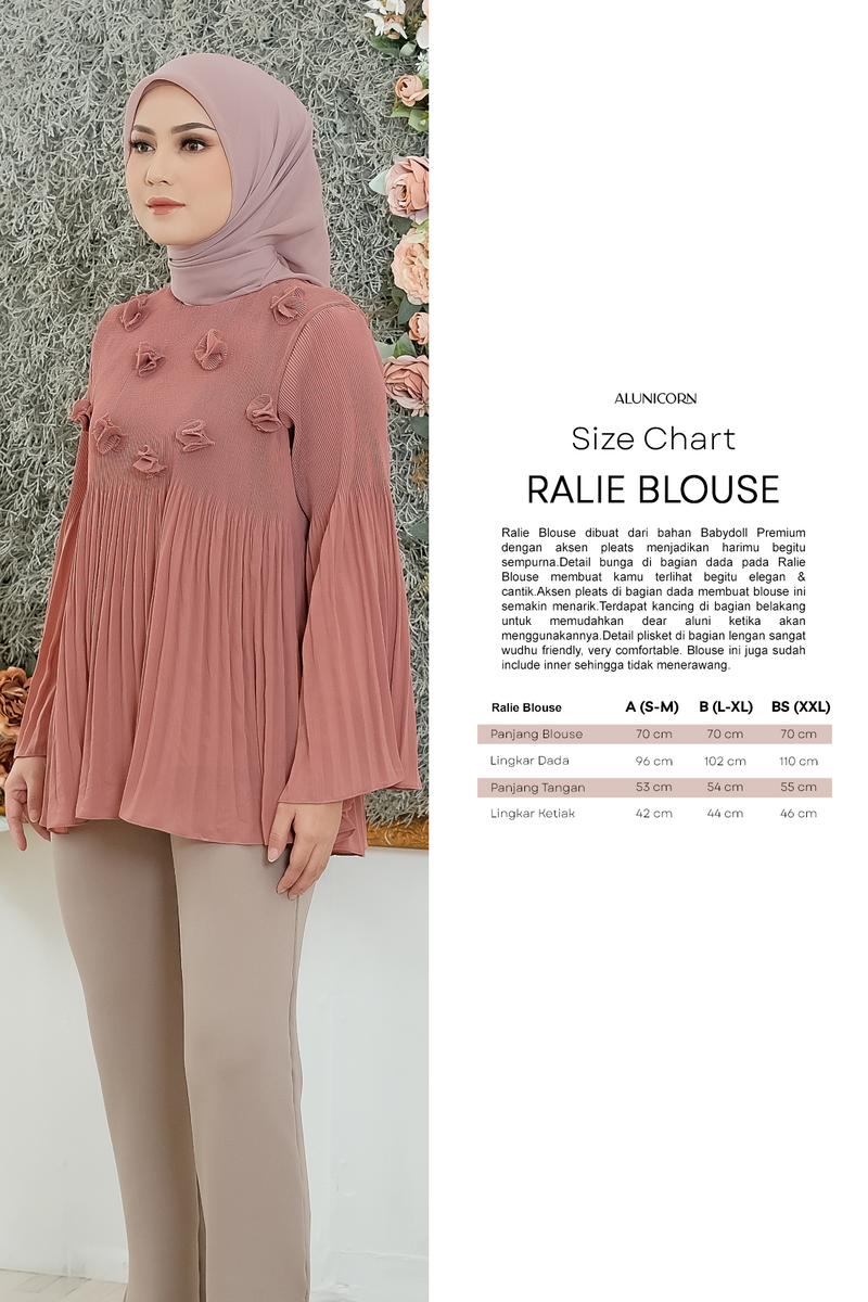Ralie Blouse Indian Red