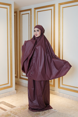 Julia Prayer Set - Mukena Travel - Wine