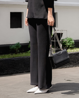 Zaara Pleats Pants Black