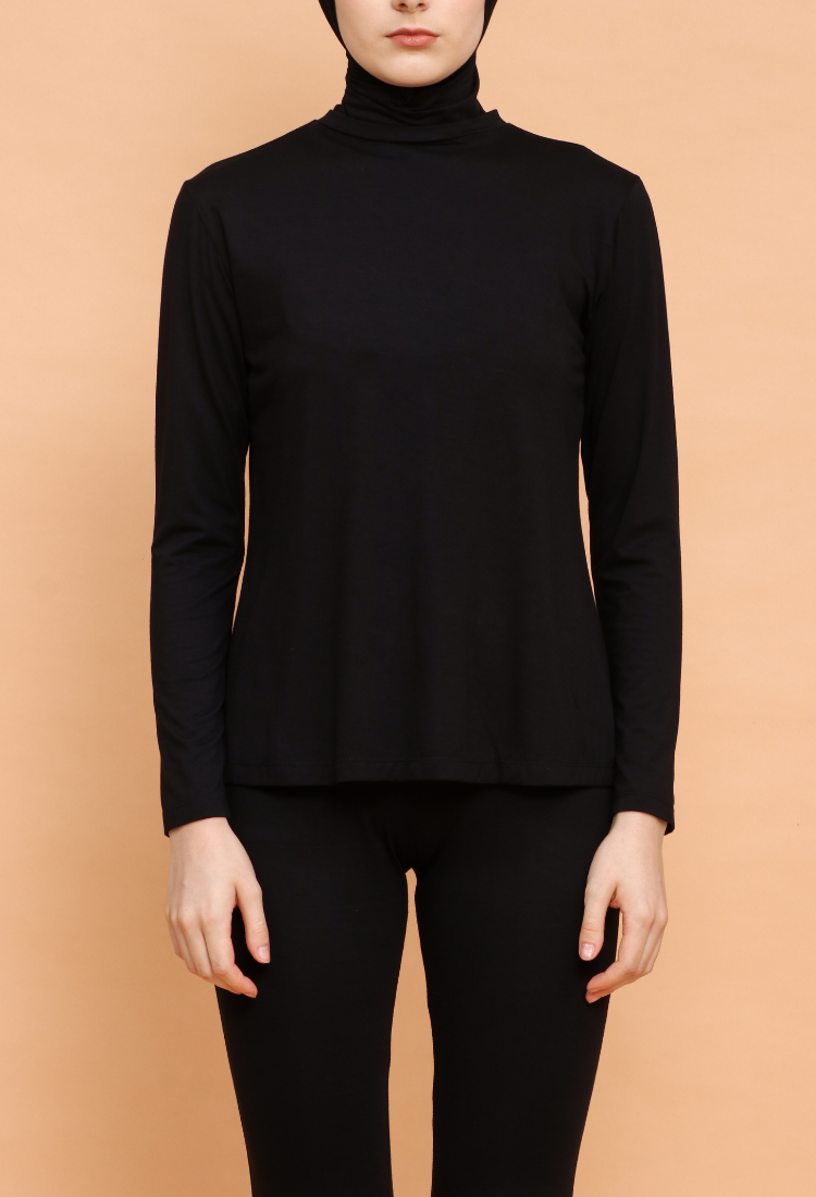 Kaneea Basic Inner Blouse Deep Black