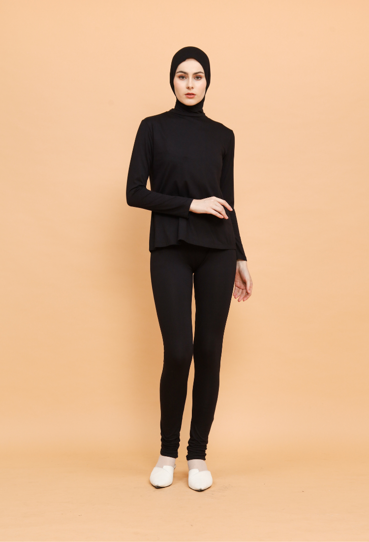 Kaneea Basic Inner Blouse Deep Black