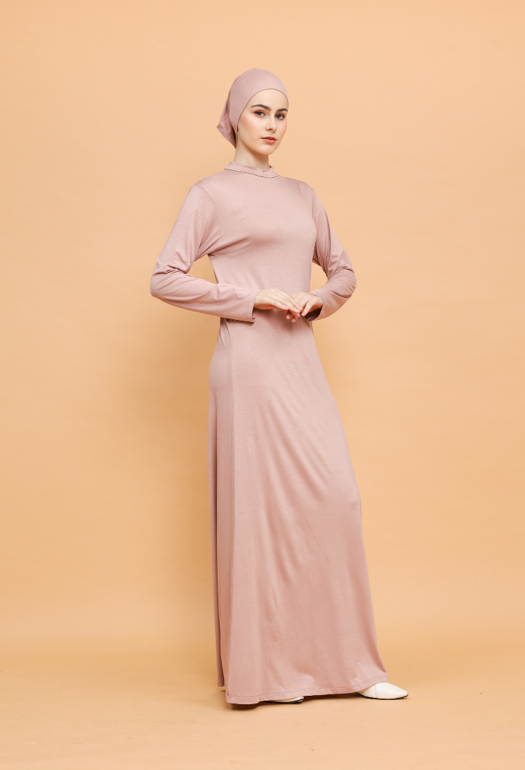 Kaneea Basic Inner Dress Dusty Pink