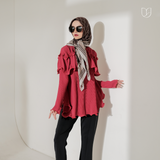 Luxy Blouse Cranberry Solid