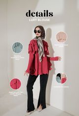 Luxy Blouse Cranberry Solid