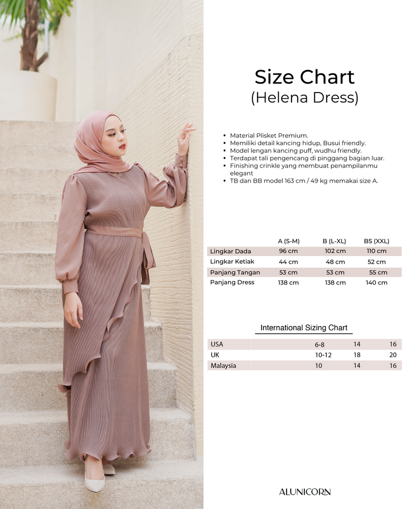 Helena Dress Mauve