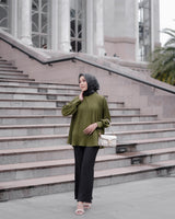 Hana Blouse Calla Green